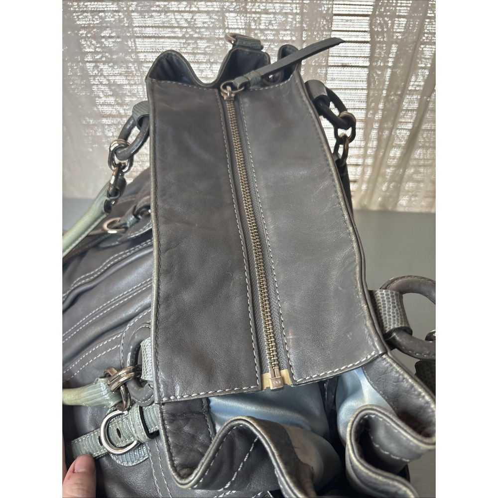 COACH Metallic Gray Leather, Legacy Shoulder Business Tote Bag, Large, 13205 - Picture 12 of 16